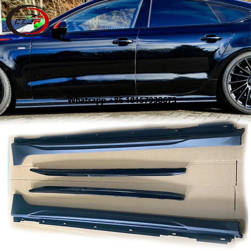 CZJF Kit Front Lip Side Skirts for A7L Changed for RS7 2012 2015 2016 2018 Painted Black Side Skirt Rear Side Splitter
CZJF Kit Front Lip Side Skirts for A7L Changed for RS7 2012 2015 2016 2018 Painted Black Side Skirt Rear Side Splitter