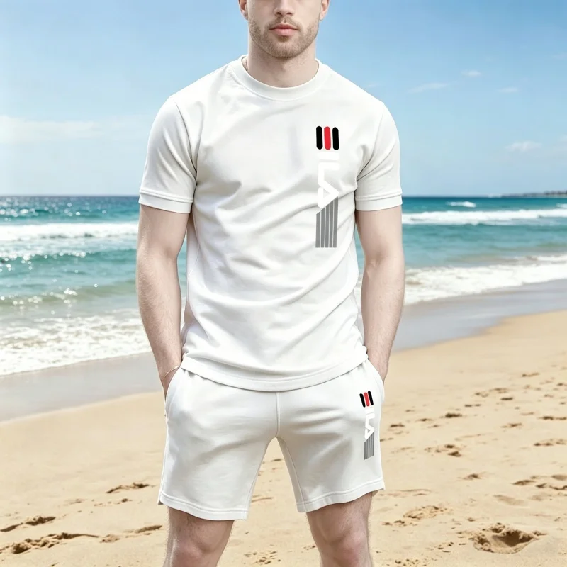 Men's sports suit summer new 2026 fashionable and super comfortable daily outdoor beach sports T-shirt shorts two-piece set
Men's sports suit summer new 2026 fashionable and super comfortable daily outdoor beach sports T-shirt shorts two-piece set