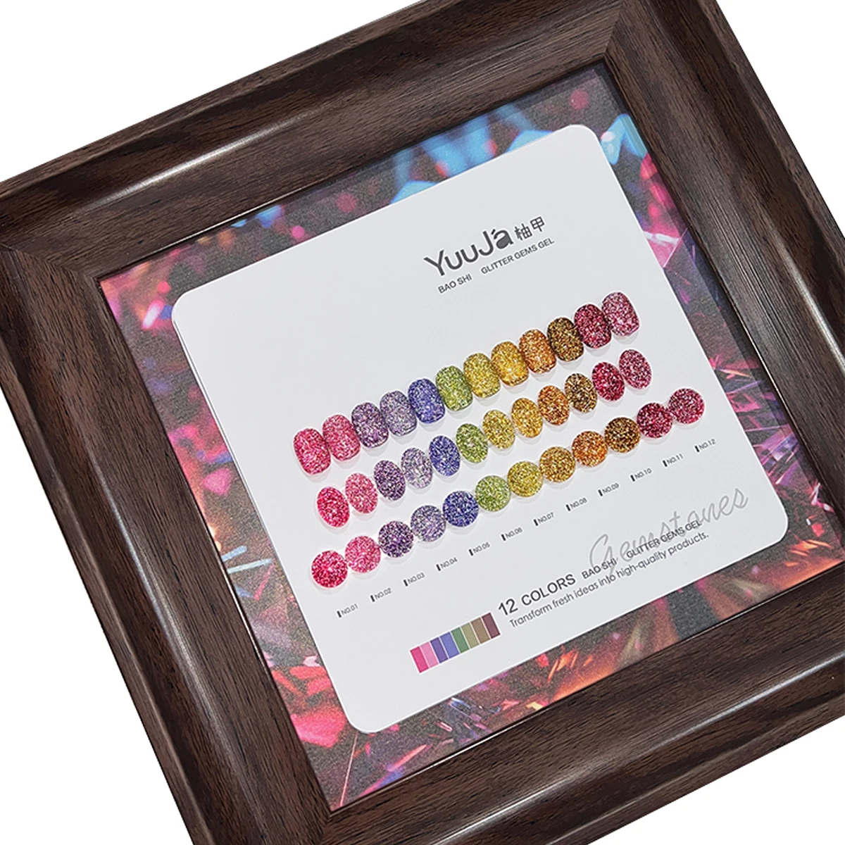 YUUJA 12 Colors Multicolor Broken Diamond Color Nail Gel 2025 New Hot Sale Fashion Nail Art Nontoxic UV Gel Nail Salon Wholesale
YUUJA 12 Colors Multicolor Broken Diamond Color Nail Gel 2025 New Hot Sale Fashion Nail Art Nontoxic UV Gel Nail Salon Wholesale