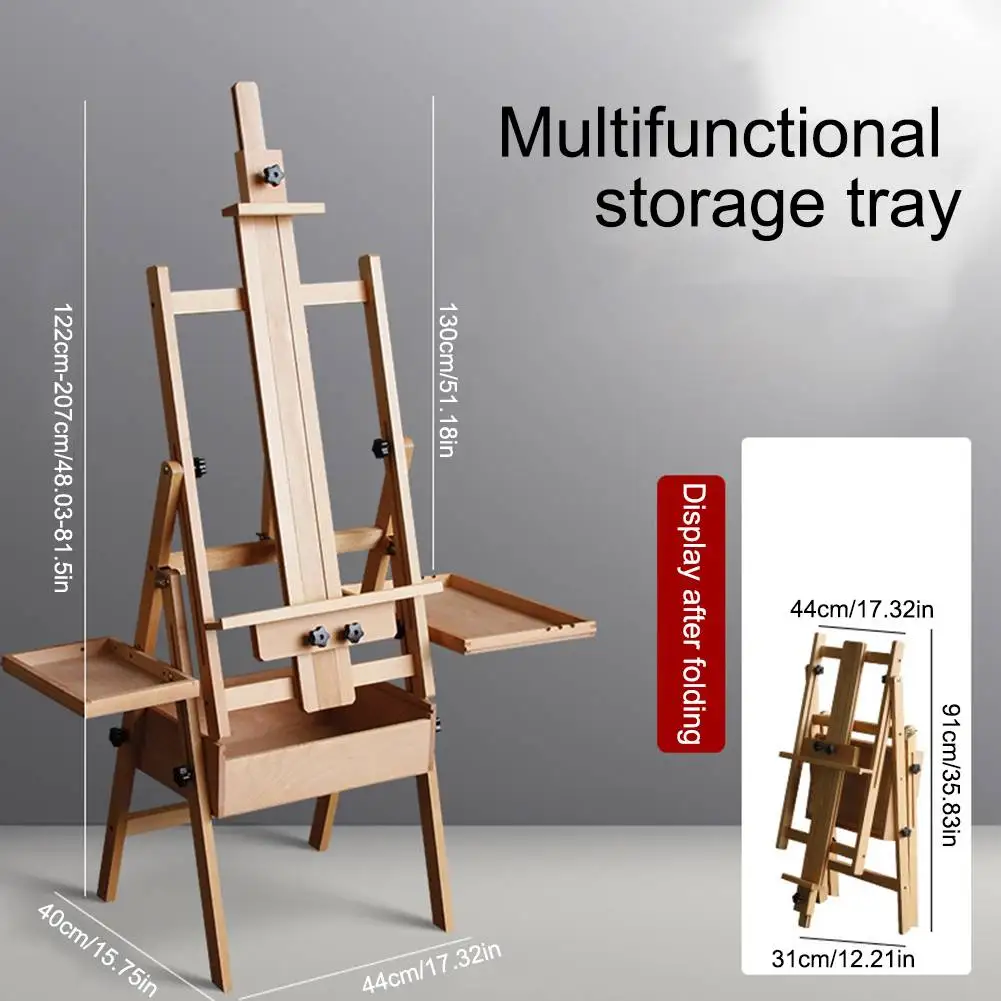 Beech Foldable Flat Easel with Drawer Tray Oil Painting Stand Foldable Adjustable Easel for Children Sketch Oil Painting Easel
Beech Foldable Flat Easel with Drawer Tray Oil Painting Stand Foldable Adjustable Easel for Children Sketch Oil Painting Easel