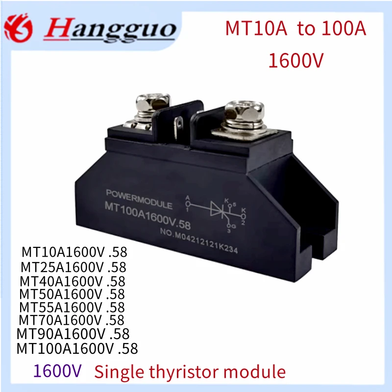 Одиночный Тиристор MT55A.58 серия 10a25a40a50a55a 90A70A100A 1000V 1600V маленькая фотография M220.58 одиночный тиристорный модуль MT100A
Одиночный Тиристор MT55A.58 серия 10a25a40a50a55a 90A70A100A 1000V 1600V маленькая фотография M220.58 одиночный тиристорный модуль MT100A