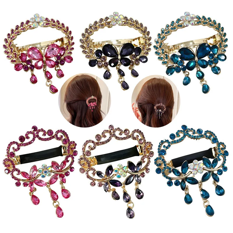 Full Rhinestone Butterfly Hairpin Female Fashion Hairpin Back Head Rhinestone Hair Accessories
Full Rhinestone Butterfly Hairpin Female Fashion Hairpin Back Head Rhinestone Hair Accessories