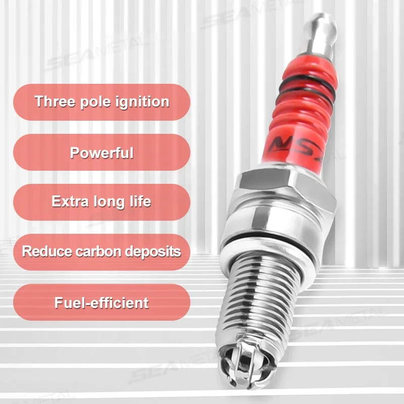 BLALION Racing Spark Plug 3 Triple Electrode A7TC D8TC For GY6 CG 50 70 110 125 150CC Motorcycle Atv Scooter Dirt Bike Go Kart
BLALION Racing Spark Plug 3 Triple Electrode A7TC D8TC For GY6 CG 50 70 110 125 150CC Motorcycle Atv Scooter Dirt Bike Go Kart