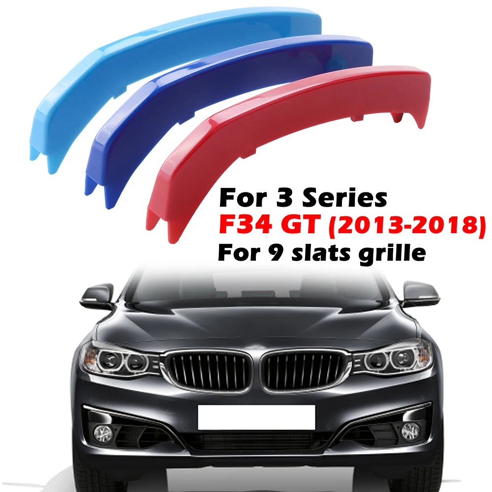 9 Slats Kidney Front Grill Grille Decal Stripe Cover Clip Trim For BMW 3 Series F34 GT 2013-2018 M-Sport Decorative Part Sticker
9 Slats Kidney Front Grill Grille Decal Stripe Cover Clip Trim For BMW 3 Series F34 GT 2013-2018 M-Sport Decorative Part Sticker