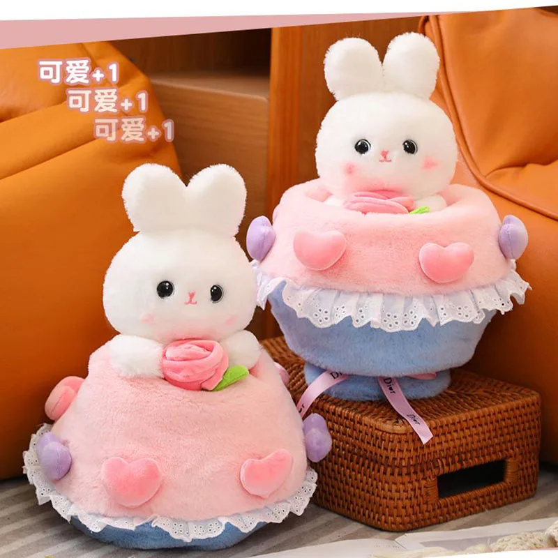 Cute Rose Bunny Plush Toy Soft Stuffed Rabbit Flower Bouquet Pillow Lovely Plush Animal for Adults Birthday Valentine's Day Gif
Cute Rose Bunny Plush Toy Soft Stuffed Rabbit Flower Bouquet Pillow Lovely Plush Animal for Adults Birthday Valentine's Day Gif