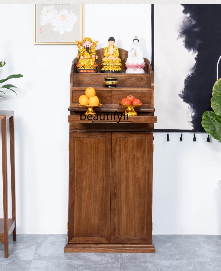 Solid Wood Altar Buddha Shrine Household New Chinese Style Incense Burner Table Altar Cabinet Buddhist Hall Altar
Solid Wood Altar Buddha Shrine Household New Chinese Style Incense Burner Table Altar Cabinet Buddhist Hall Altar