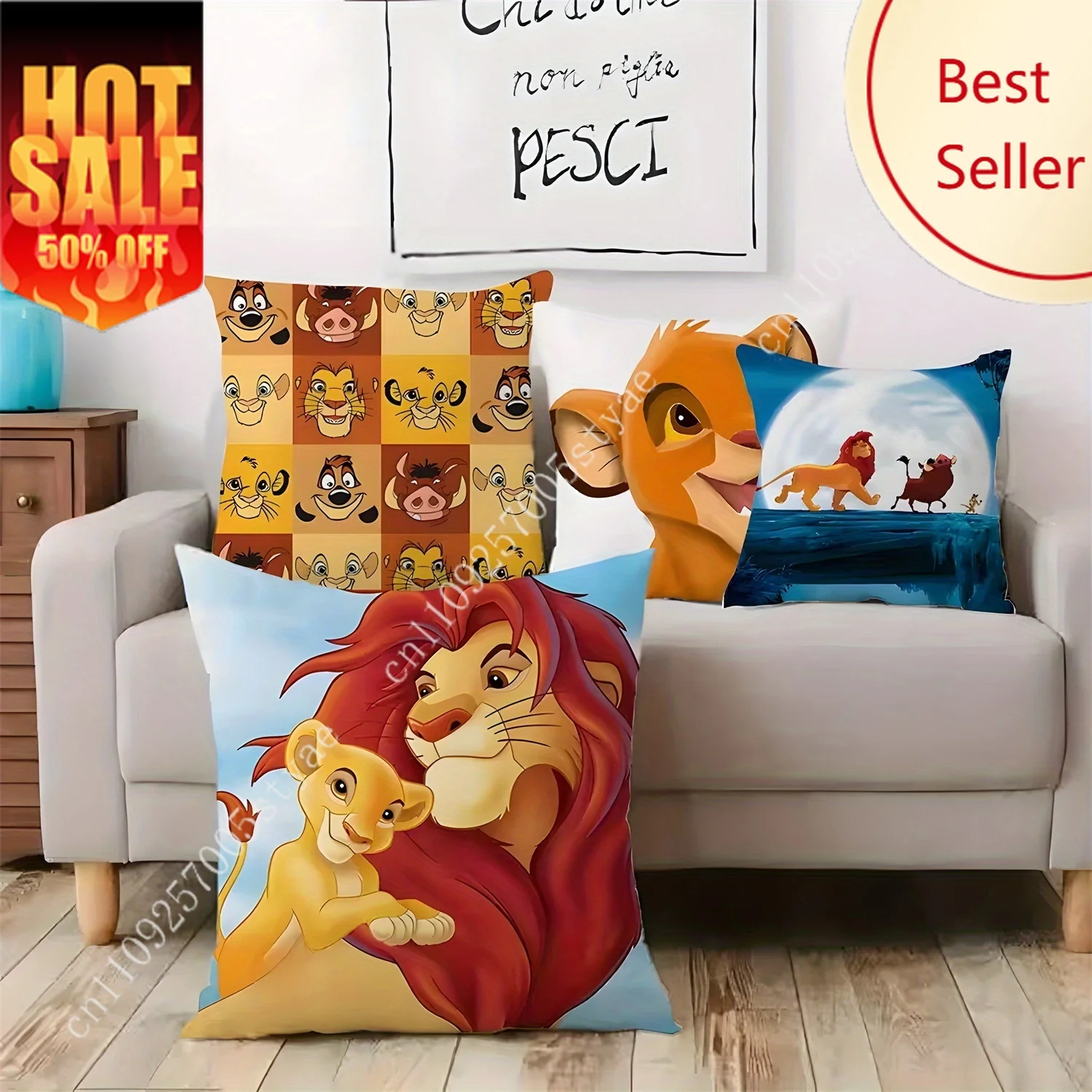 Lion KingSimba Mufasa Pillowcase Disney Cartoon Pillow case Soft Sofa Bed Decoration Party Boy Girl Gifts Pillow Cover
Lion KingSimba Mufasa Pillowcase Disney Cartoon Pillow case Soft Sofa Bed Decoration Party Boy Girl Gifts Pillow Cover