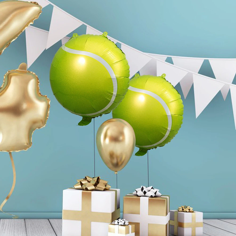 12 Pcs Tennis Balloon Decorations Aluminum Foil Inflatable Party Balls for Birthday Celebrations Garland Balloons
12 Pcs Tennis Balloon Decorations Aluminum Foil Inflatable Party Balls for Birthday Celebrations Garland Balloons