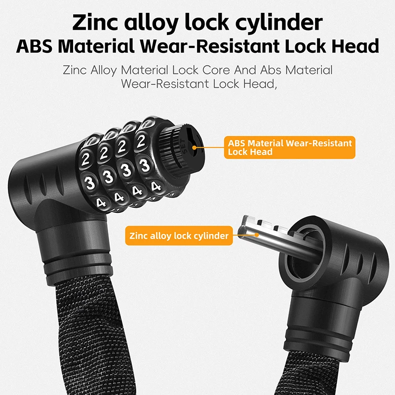 WEST BIKING Bicycle Chain Lock Portable Anti-theft High Security MTB Mountain Bike Lock for Scooter Electric E-Bike Accessories
WEST BIKING Bicycle Chain Lock Portable Anti-theft High Security MTB Mountain Bike Lock for Scooter Electric E-Bike Accessories