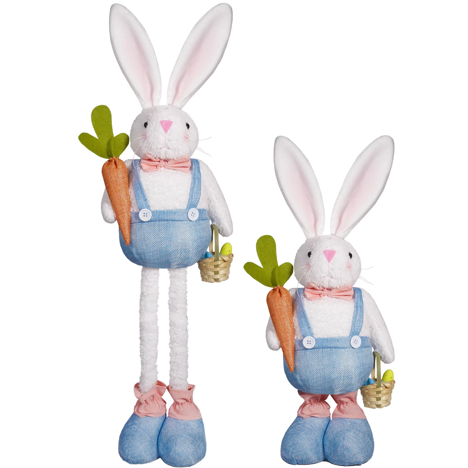 65CM Easter Rabtbit Stretchable Leg Doll Holding Radish Basket Easter Decoration Cute Plush Doll Decoration Festival Gif
65CM Easter Rabtbit Stretchable Leg Doll Holding Radish Basket Easter Decoration Cute Plush Doll Decoration Festival Gif