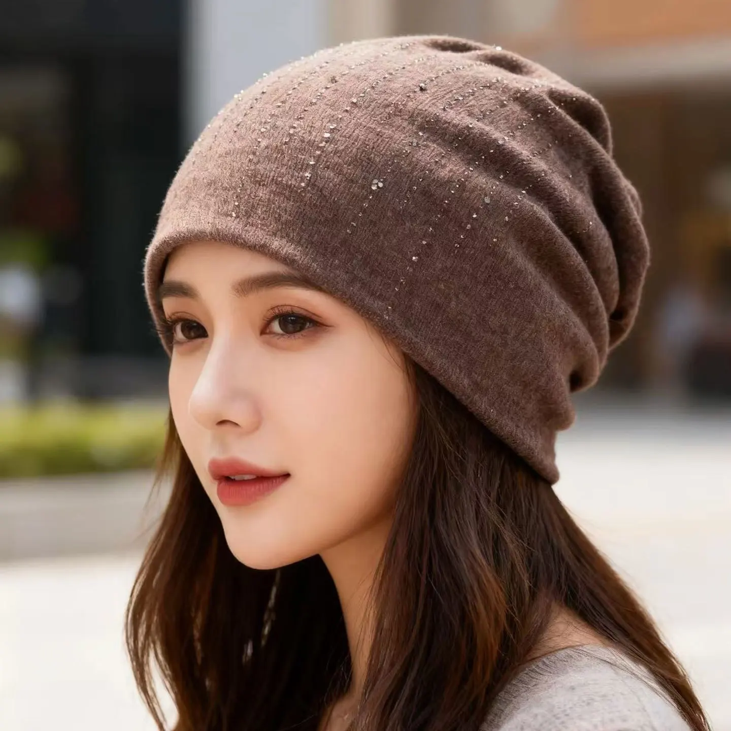 Унисекс хлопковая шапка-пуловер с двойным слоем и стразами – новая теплая шапка-баотоу для осени и зимы
Унисекс хлопковая шапка-пуловер с двойным слоем и стразами – новая теплая шапка-баотоу для осени и зимы