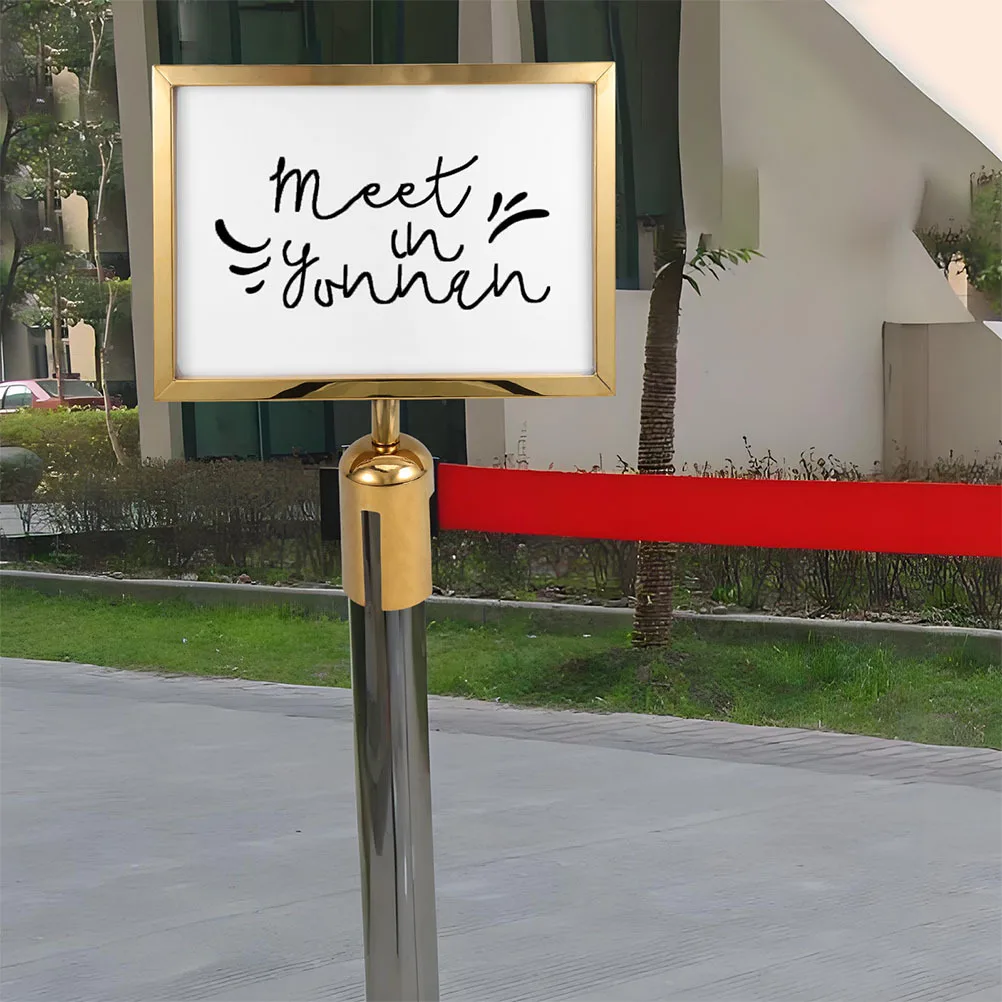 Stanchion Holder A3 Size Stainless Steel Outdoor Crowd Control Stand For Airport Exhibition Sign Post Frame Traffic Safety Sign
Stanchion Holder A3 Size Stainless Steel Outdoor Crowd Control Stand For Airport Exhibition Sign Post Frame Traffic Safety Sign