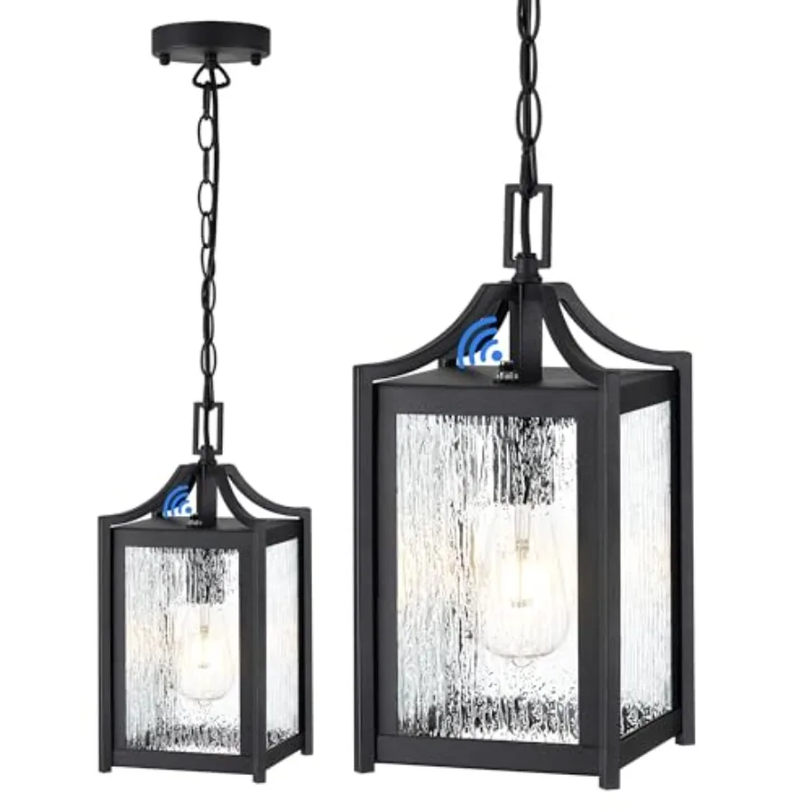 Outdoor Pendant Lights Dusk to Dawn Modern Outdoor Porch Chandelier Lantern with Sensor Black Exterior Hanging Porch Light with
Outdoor Pendant Lights Dusk to Dawn Modern Outdoor Porch Chandelier Lantern with Sensor Black Exterior Hanging Porch Light with
