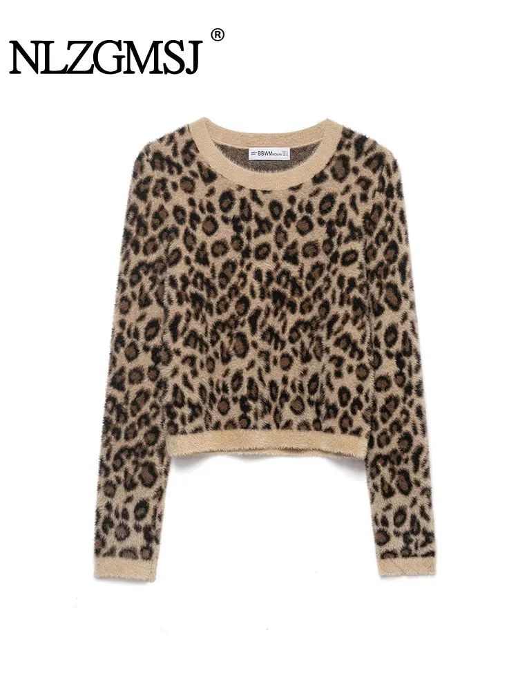 NLZGMSJ Women Leopard Print Sweater 2025 Autumn Long Sleeve O Neck Elastic Loose Pullovers Female Knitted Casual Jumper Basic
NLZGMSJ Women Leopard Print Sweater 2025 Autumn Long Sleeve O Neck Elastic Loose Pullovers Female Knitted Casual Jumper Basic