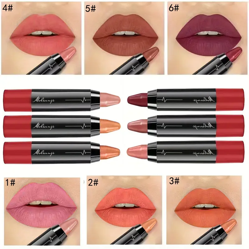 Matte matte lipstick, non stick to cup, waterproof, long-lasting, hook and loop smooth, velvet lip filling crayon lipstick pen
Matte matte lipstick, non stick to cup, waterproof, long-lasting, hook and loop smooth, velvet lip filling crayon lipstick pen