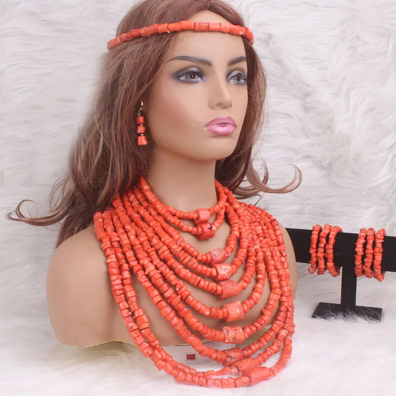 4ujewelry Luxury Orange /White Real Coral Beads Jewelry Set 10 Layers Nigeria wedding jewelry new set for women
4ujewelry Luxury Orange /White Real Coral Beads Jewelry Set 10 Layers Nigeria wedding jewelry new set for women