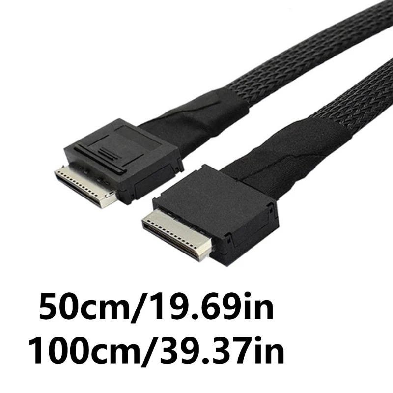 P9JB Professional External SFF-8611 8I Male to SFF-8611 Male PCIe Data Servers Cable External Card Adapter Data Transfer Cable
P9JB Professional External SFF-8611 8I Male to SFF-8611 Male PCIe Data Servers Cable External Card Adapter Data Transfer Cable