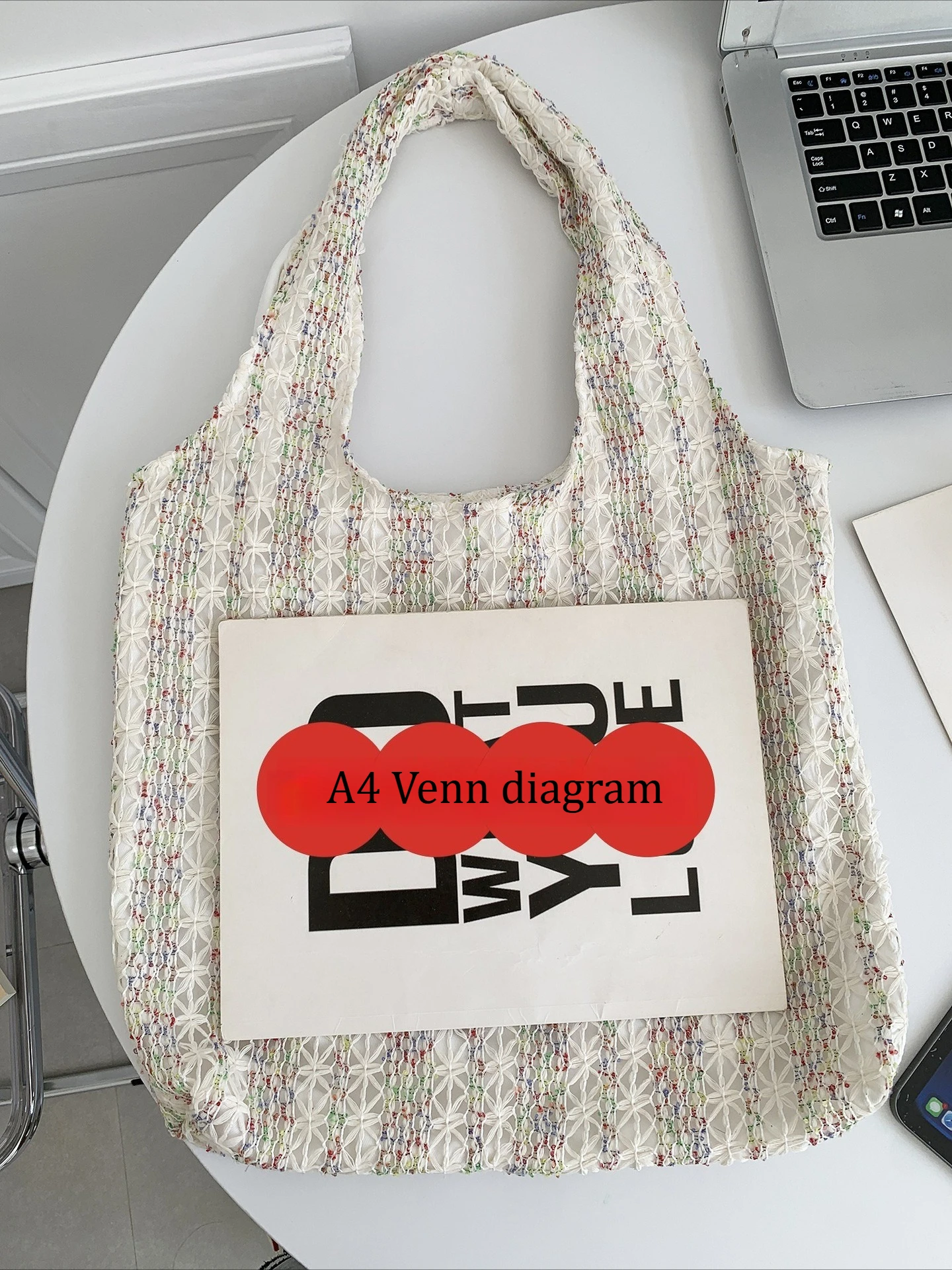 Neon Color Knitted Canvas Tote Bag for Women, Large Capacity Casual Shoulder Bag Fashion Commute School Bag for College Students Neon Color Knitted Canvas Tote Bag for Women, Large Capacity Casual Shoulder Bag Fashion Commute School Bag for College Students