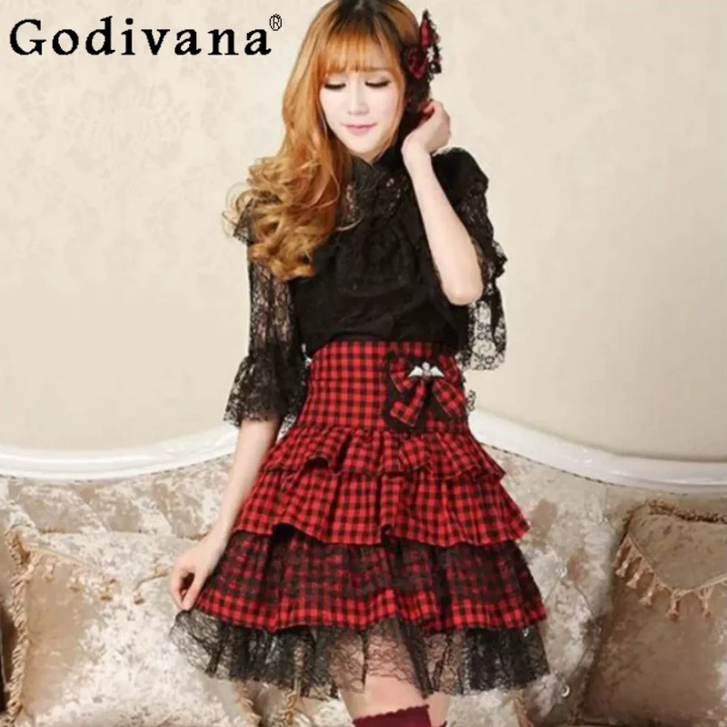 Plaid Skirt Women New College Versatile A-line High Waist Versatile Age Reduction Red Summer Sexy Short Gauze Cake Skirts
Plaid Skirt Women New College Versatile A-line High Waist Versatile Age Reduction Red Summer Sexy Short Gauze Cake Skirts