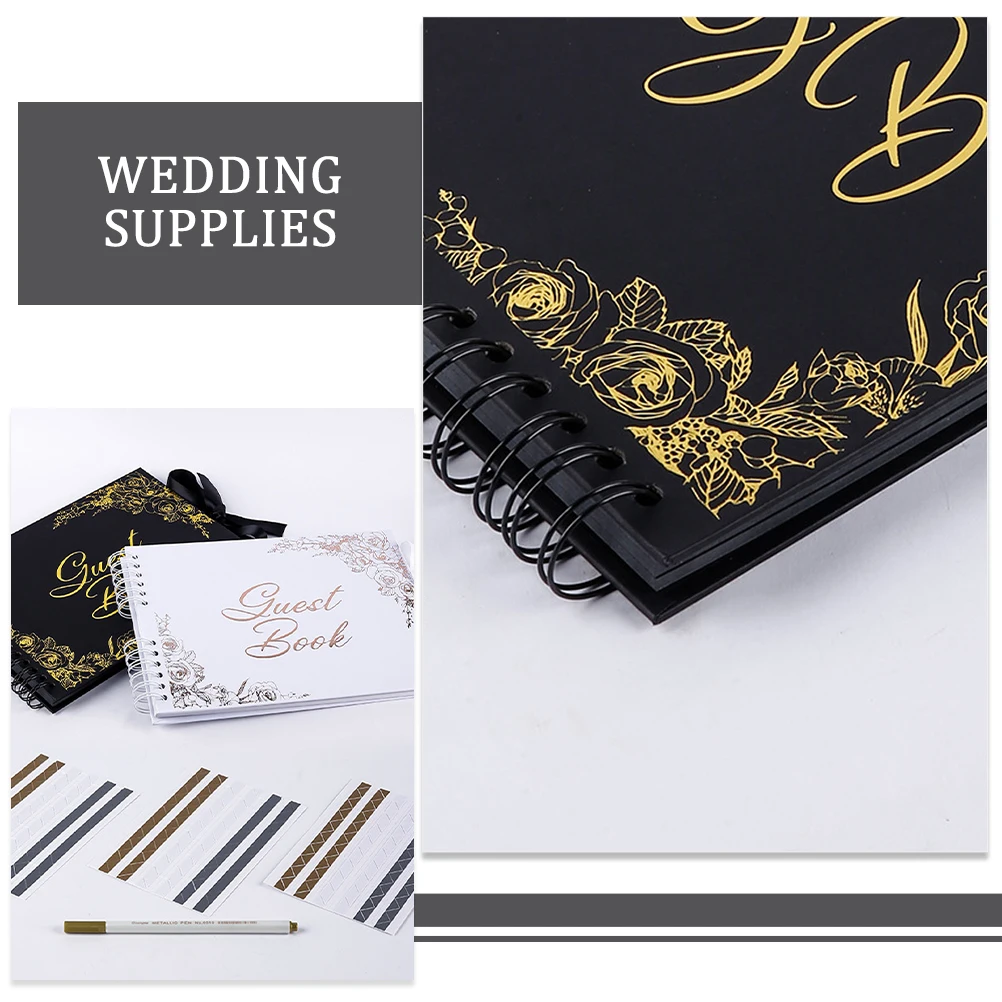 Guest Rustic Supplies Album Scrapbook Black Set Wedding Guest Book Safe Material Versatile Uses Wedding Supplies
Guest Rustic Supplies Album Scrapbook Black Set Wedding Guest Book Safe Material Versatile Uses Wedding Supplies