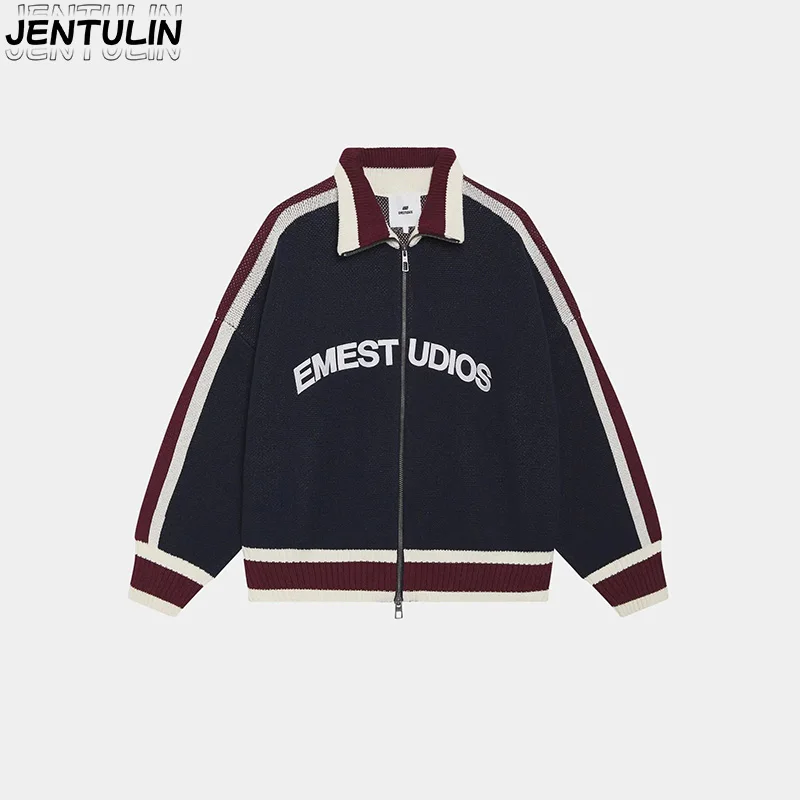 Женский свитер с двойной молнией, жаккардовый с буквенным принтом, свободный свитер в стиле casual для мужчин и женщин
Женский свитер с двойной молнией, жаккардовый с буквенным принтом, свободный свитер в стиле casual для мужчин и женщин