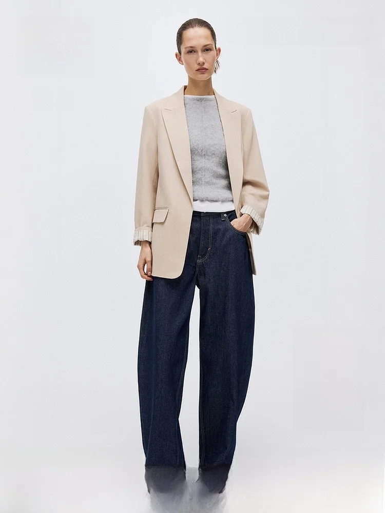 H&M Women's Suit 2026 Spring New Casual Style Lenzing Mixed Fiber Elegant Outerwear Polyester Spandex Viscose Blend
H&M Women's Suit 2026 Spring New Casual Style Lenzing Mixed Fiber Elegant Outerwear Polyester Spandex Viscose Blend