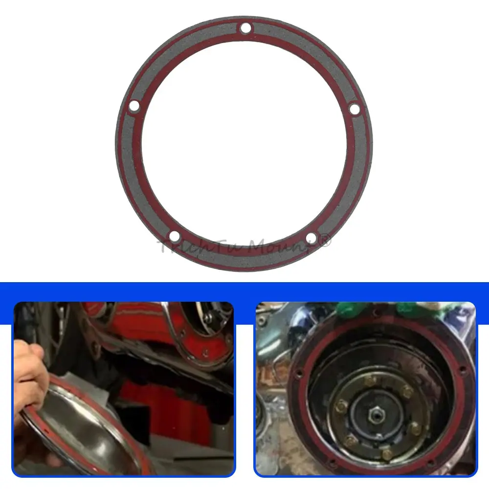 5 Hole Primary Derby Cover Gasket Made From Foamet With Silicone Beading Fit For Harley Davidson Dyna Softail Touring 2007-2013
5 Hole Primary Derby Cover Gasket Made From Foamet With Silicone Beading Fit For Harley Davidson Dyna Softail Touring 2007-2013
