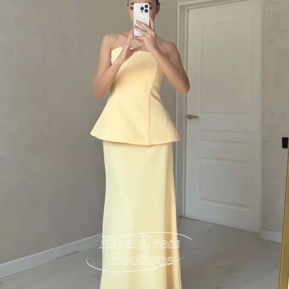 Dubai Customized Two-Piece Set robes de soirée Four-Way Stretch Party Dresses Strapless Backless Floor-Length Prom Dress 2025
Dubai Customized Two-Piece Set robes de soirée Four-Way Stretch Party Dresses Strapless Backless Floor-Length Prom Dress 2025