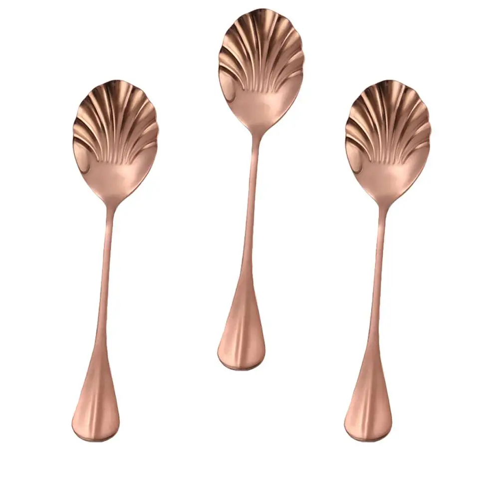 3 Pcs Shell Spoon Coffee Polished for Dessert Shaped Stirring Spoons Cake Ice Cream Long Handle Mixing Stainless Steel
3 Pcs Shell Spoon Coffee Polished for Dessert Shaped Stirring Spoons Cake Ice Cream Long Handle Mixing Stainless Steel