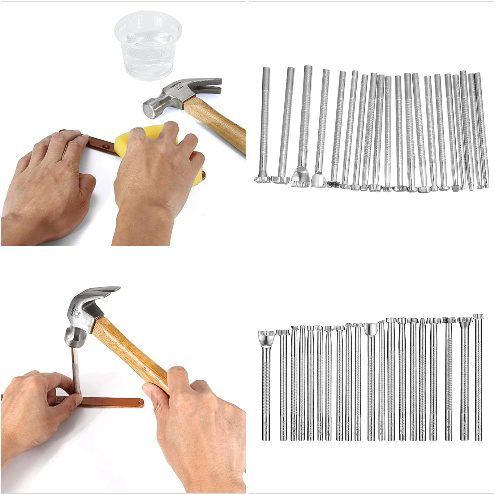 20pcs Craft Tools Set Stamping Engraving Saddle Making Rust Proof Non Slip Shaft For Diy Belt Wallet Bag Personalization
20pcs Craft Tools Set Stamping Engraving Saddle Making Rust Proof Non Slip Shaft For Diy Belt Wallet Bag Personalization