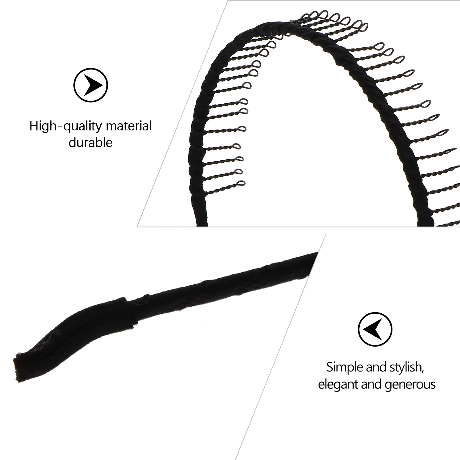 6 Pcs Black Fabric Covered Comb Headb s Long Teeth Non slip Hairb Women DIY Nonslip Teeth Design Keeps Hair Place Unique
6 Pcs Black Fabric Covered Comb Headb s Long Teeth Non slip Hairb Women DIY Nonslip Teeth Design Keeps Hair Place Unique