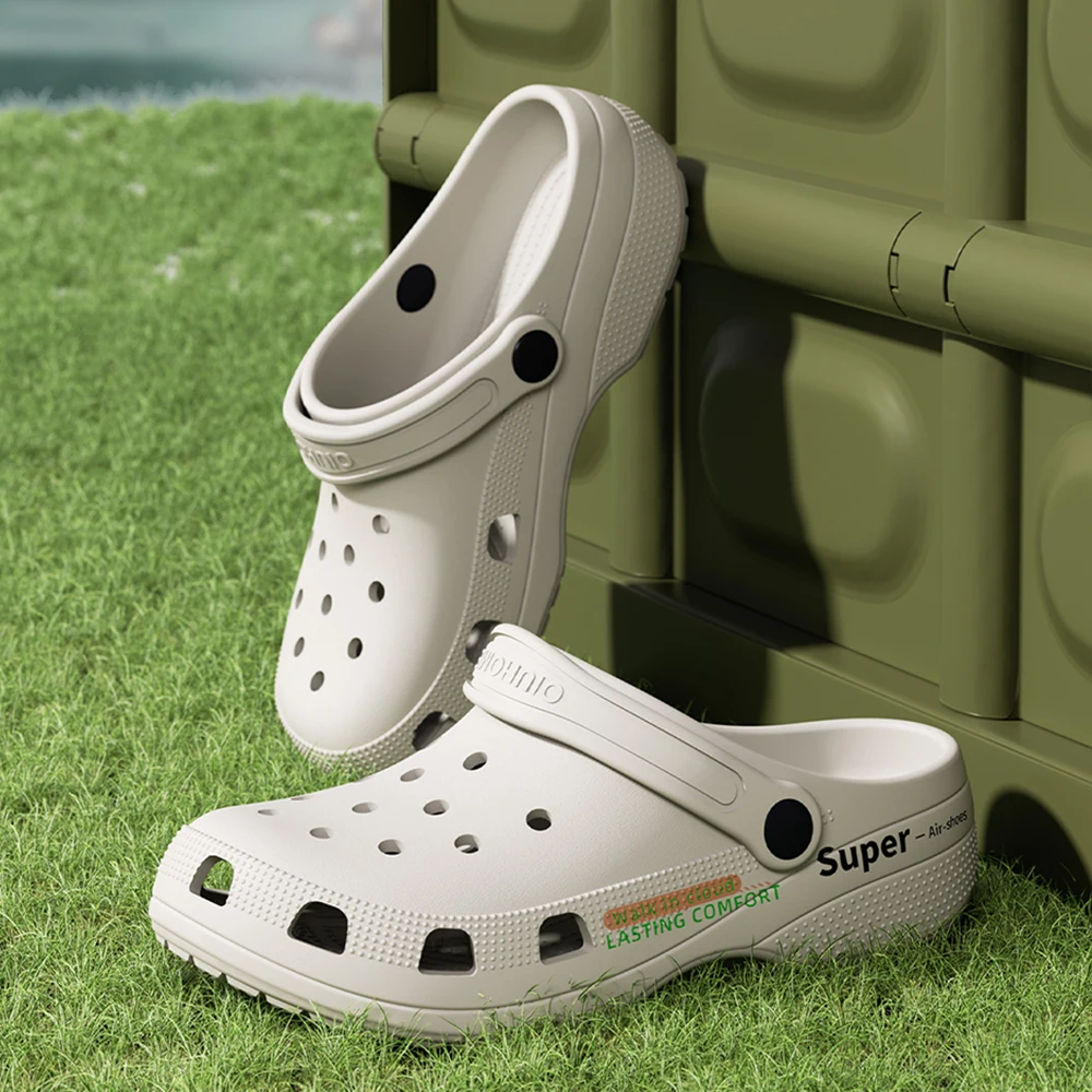 BASATU Summer Men Sandals Anti-slip Soft EVA Slippers Male Outdoor Hole Garden Shoes Casual Clogs Comfortable Flat Shoes
BASATU Summer Men Sandals Anti-slip Soft EVA Slippers Male Outdoor Hole Garden Shoes Casual Clogs Comfortable Flat Shoes