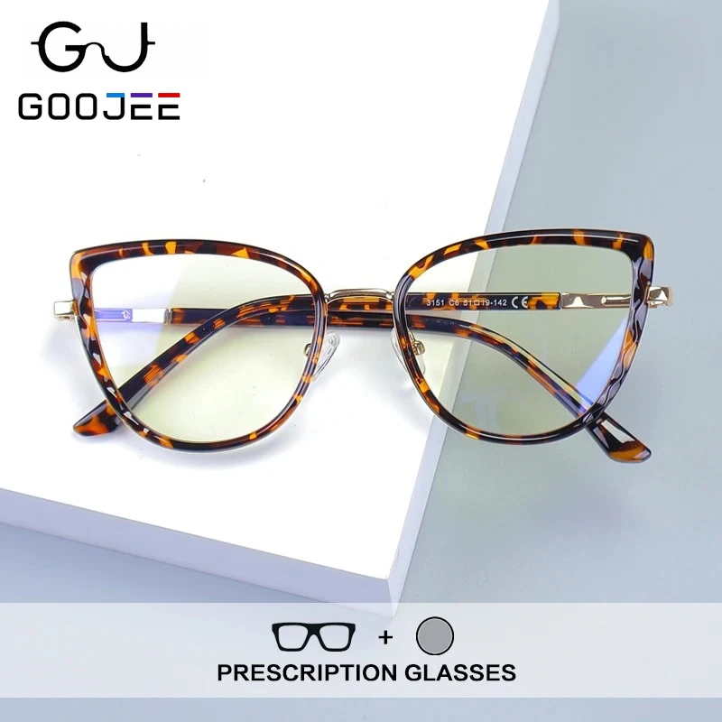 GOOJEE New Fashion Blue Light Blocking Reading Glasses Women Prescription Glasses Progressive Myopia Hyperopia Computer Eyewear
GOOJEE New Fashion Blue Light Blocking Reading Glasses Women Prescription Glasses Progressive Myopia Hyperopia Computer Eyewear