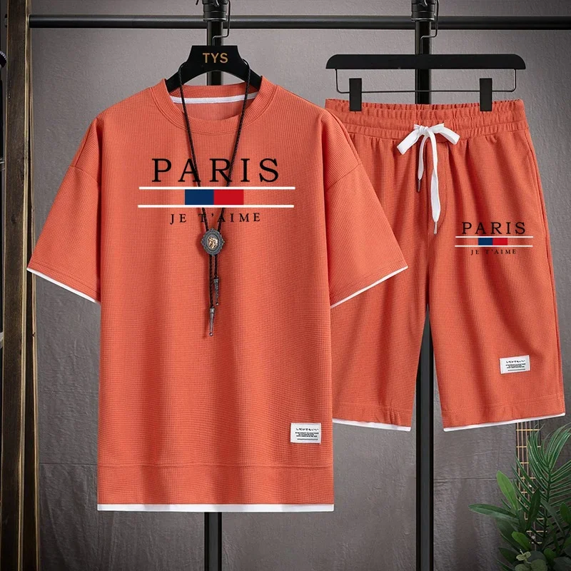 High-quality Korean version of men's comfortable summer fashion printed sports suit fitness jogging daily casual beach shorts su
High-quality Korean version of men's comfortable summer fashion printed sports suit fitness jogging daily casual beach shorts su