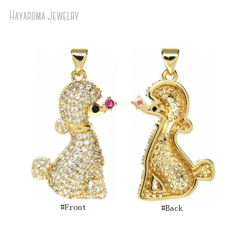 10Pcs Jewelry Invisible Setting Copper Wholesale Metal Cubic Zirconia Gold Color Animal Animals Puppy Pendant PM52810
10Pcs Jewelry Invisible Setting Copper Wholesale Metal Cubic Zirconia Gold Color Animal Animals Puppy Pendant PM52810
