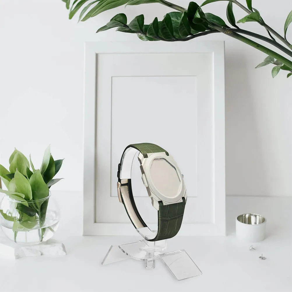 20Pcs High Transparency Acrylic Watch Display Stand Simple Elegant Design Watch Rack for Collectors Home Office Shopping Center
20Pcs High Transparency Acrylic Watch Display Stand Simple Elegant Design Watch Rack for Collectors Home Office Shopping Center