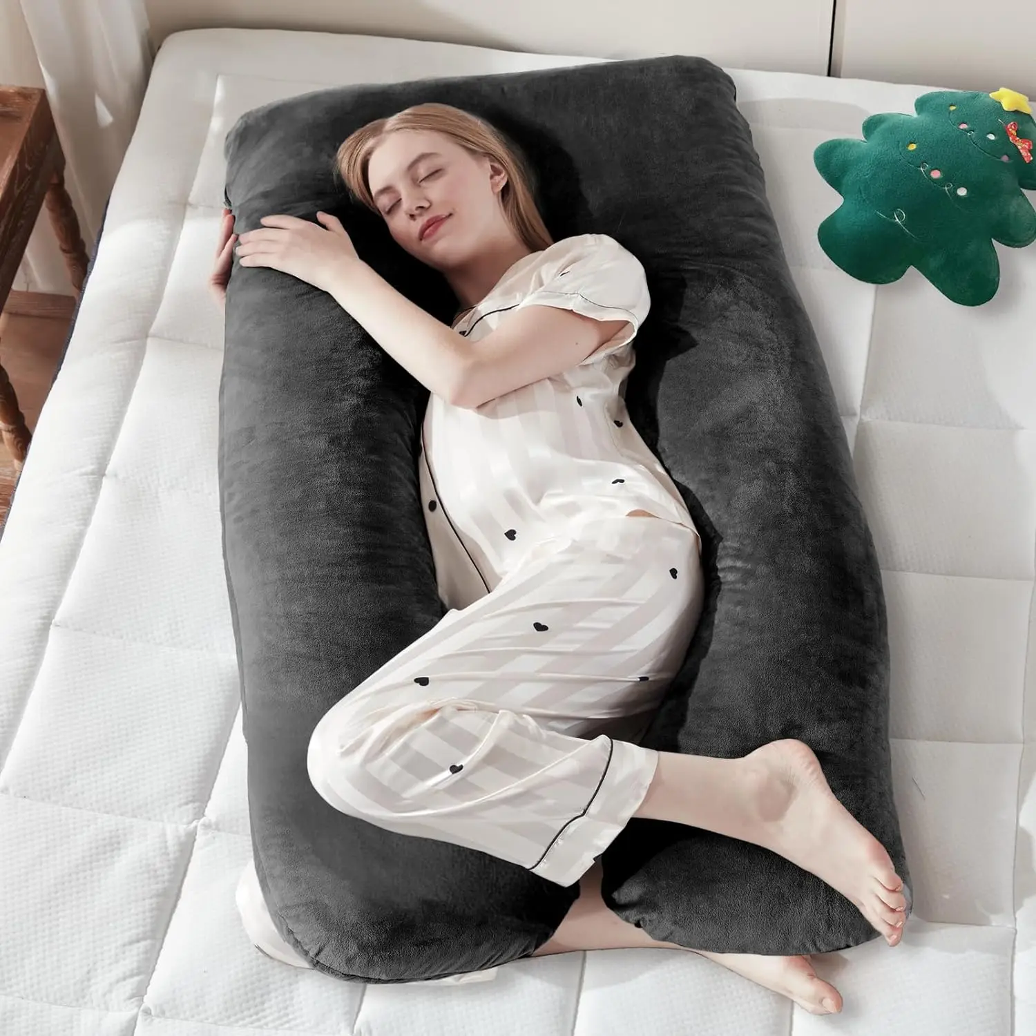 U-shaped maternity pillow knitted fabric air layer adjustable ergonomic comfort maternity care pillow
U-shaped maternity pillow knitted fabric air layer adjustable ergonomic comfort maternity care pillow