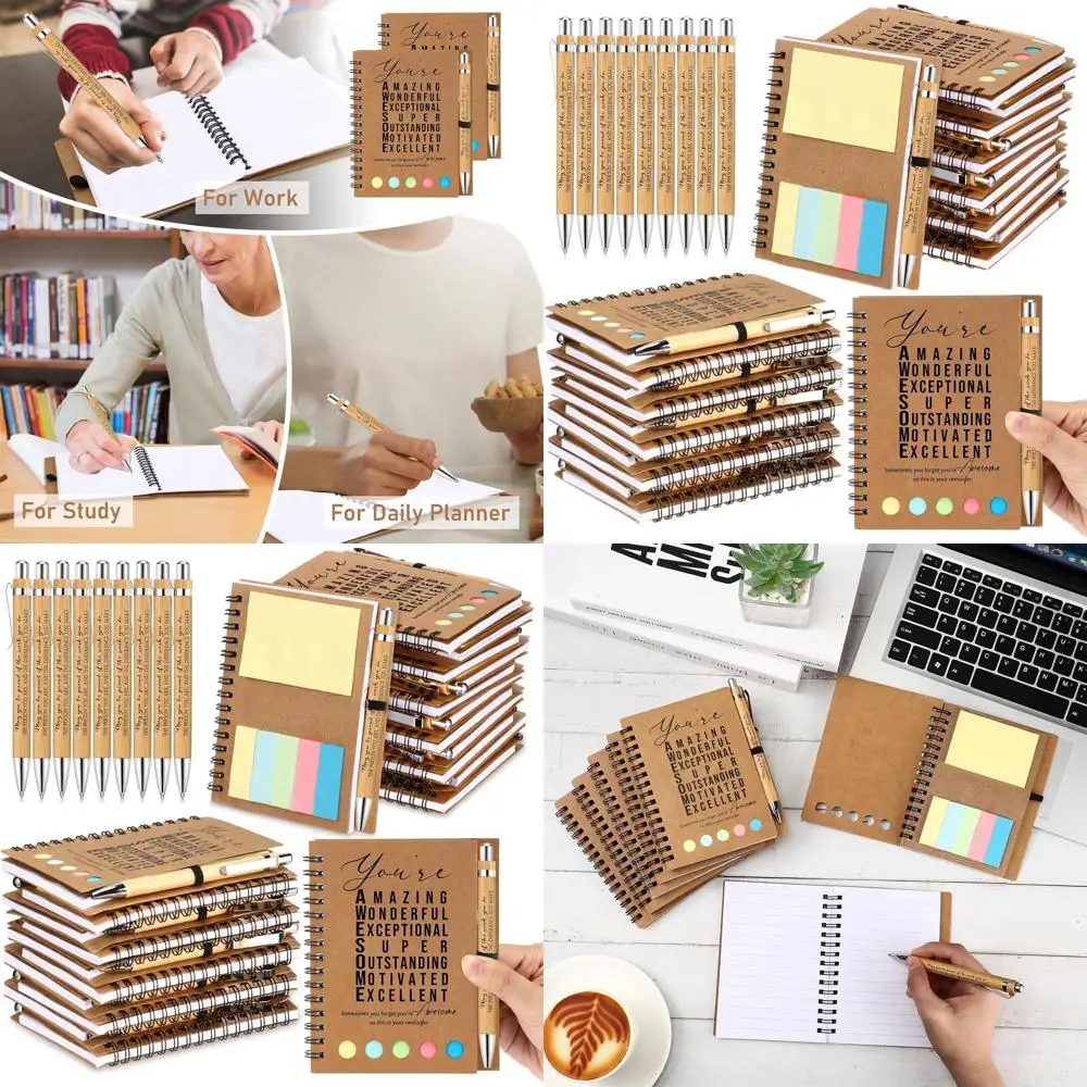 Bulk Inspirational Notebooks for Christmas: Employee Gifts with Sticky Notepads & Bamboo Pens
Bulk Inspirational Notebooks for Christmas: Employee Gifts with Sticky Notepads & Bamboo Pens