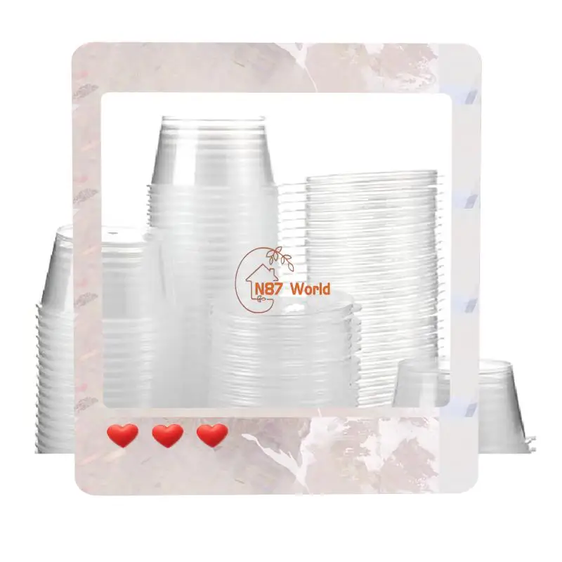 200 Sets Disposable Portion Cups With Lids 40Ml Airtight Souffle Cups Transparent Plastic Shot Cups For Sauce
200 Sets Disposable Portion Cups With Lids 40Ml Airtight Souffle Cups Transparent Plastic Shot Cups For Sauce