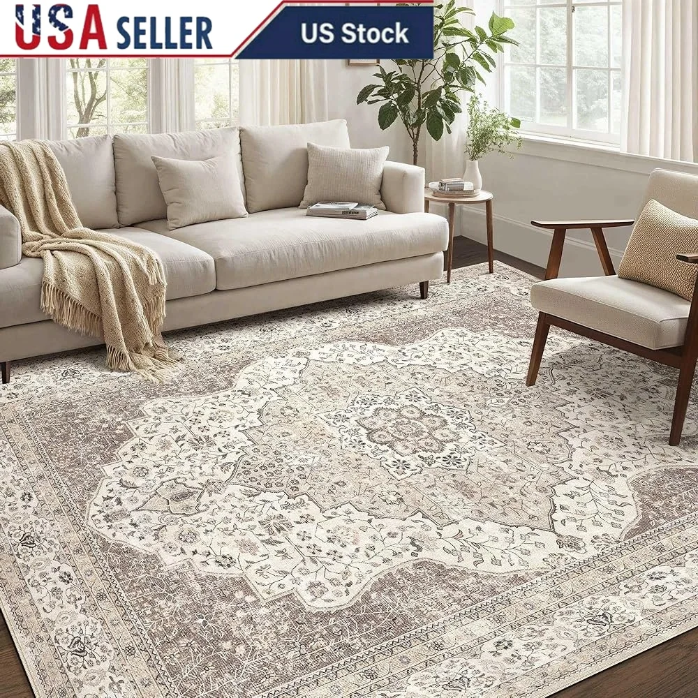 Washable Area Rug Non Slip Stain Resistant Low Pile Ultra Soft Floor Decor Living Room Bedroom Dining Room Home Office
Washable Area Rug Non Slip Stain Resistant Low Pile Ultra Soft Floor Decor Living Room Bedroom Dining Room Home Office