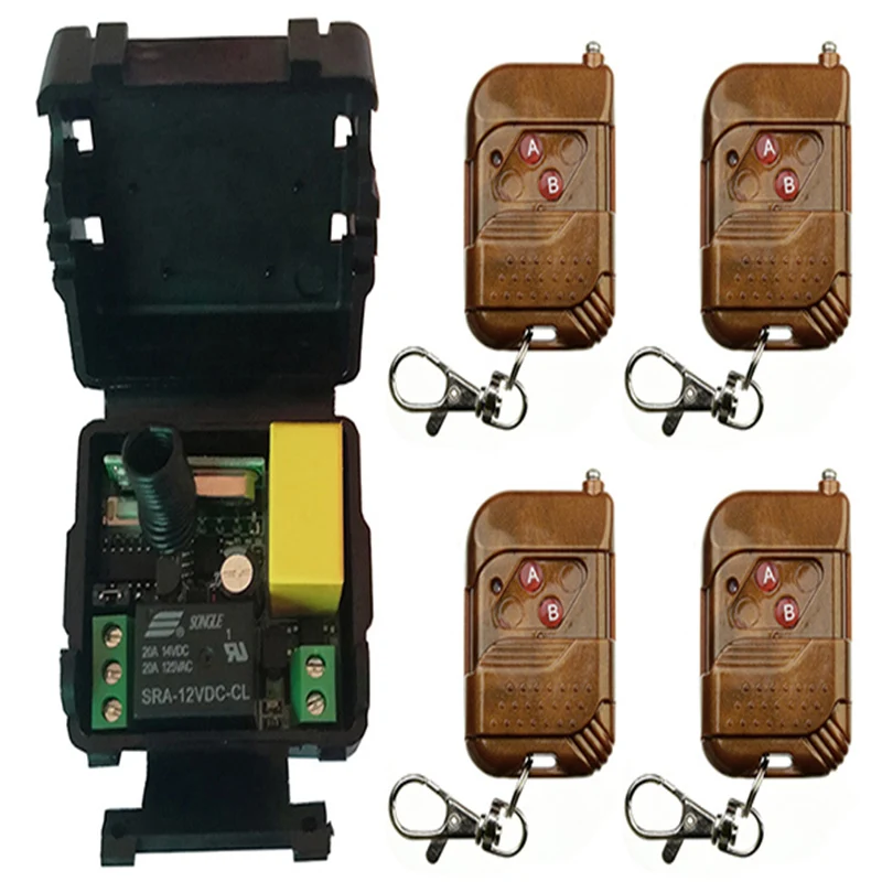 AC220V 1CH 10A RF Wireless Remote Control System teleswitch transmitter + receiver universal gate remote control/radio receiver
AC220V 1CH 10A RF Wireless Remote Control System teleswitch transmitter + receiver universal gate remote control/radio receiver