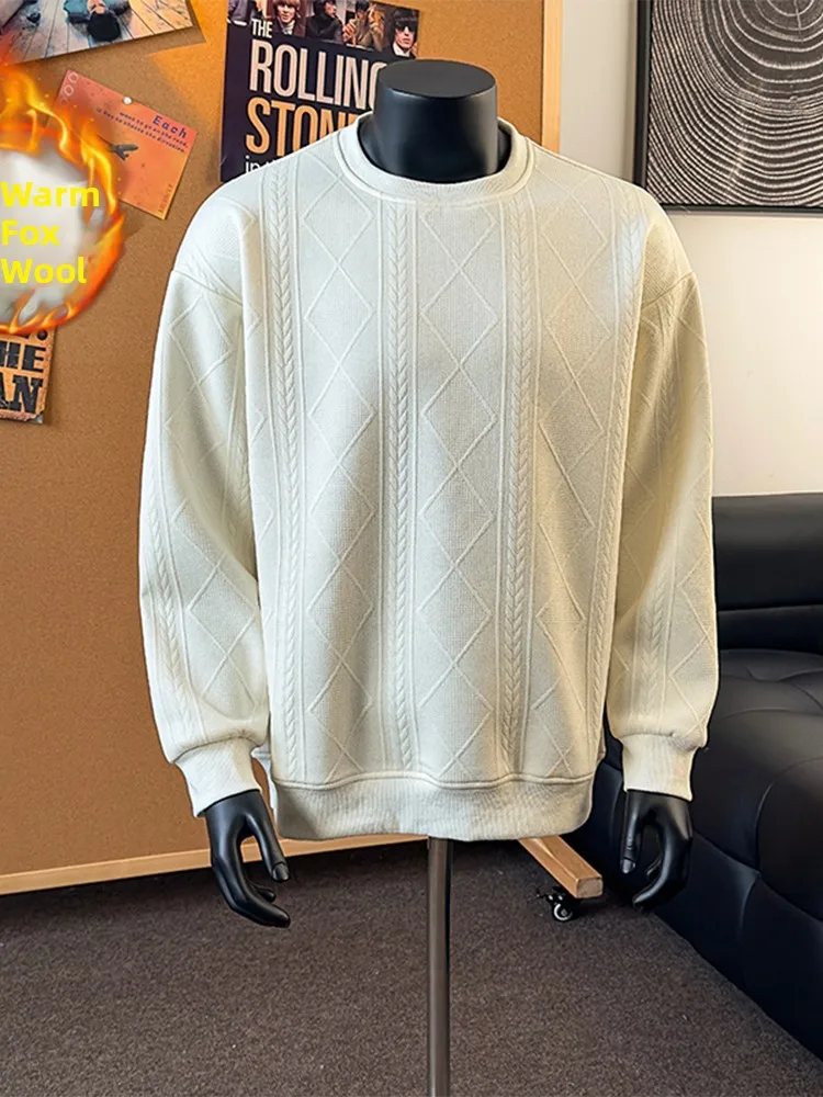 Thiened Silver Fur Hoodie Men's Autumn Winter Warm Outerwear Base Layer irt Trendy Brand Youth ular Cotton Polyester
Thiened Silver Fur Hoodie Men's Autumn Winter Warm Outerwear Base Layer irt Trendy Brand Youth ular Cotton Polyester
