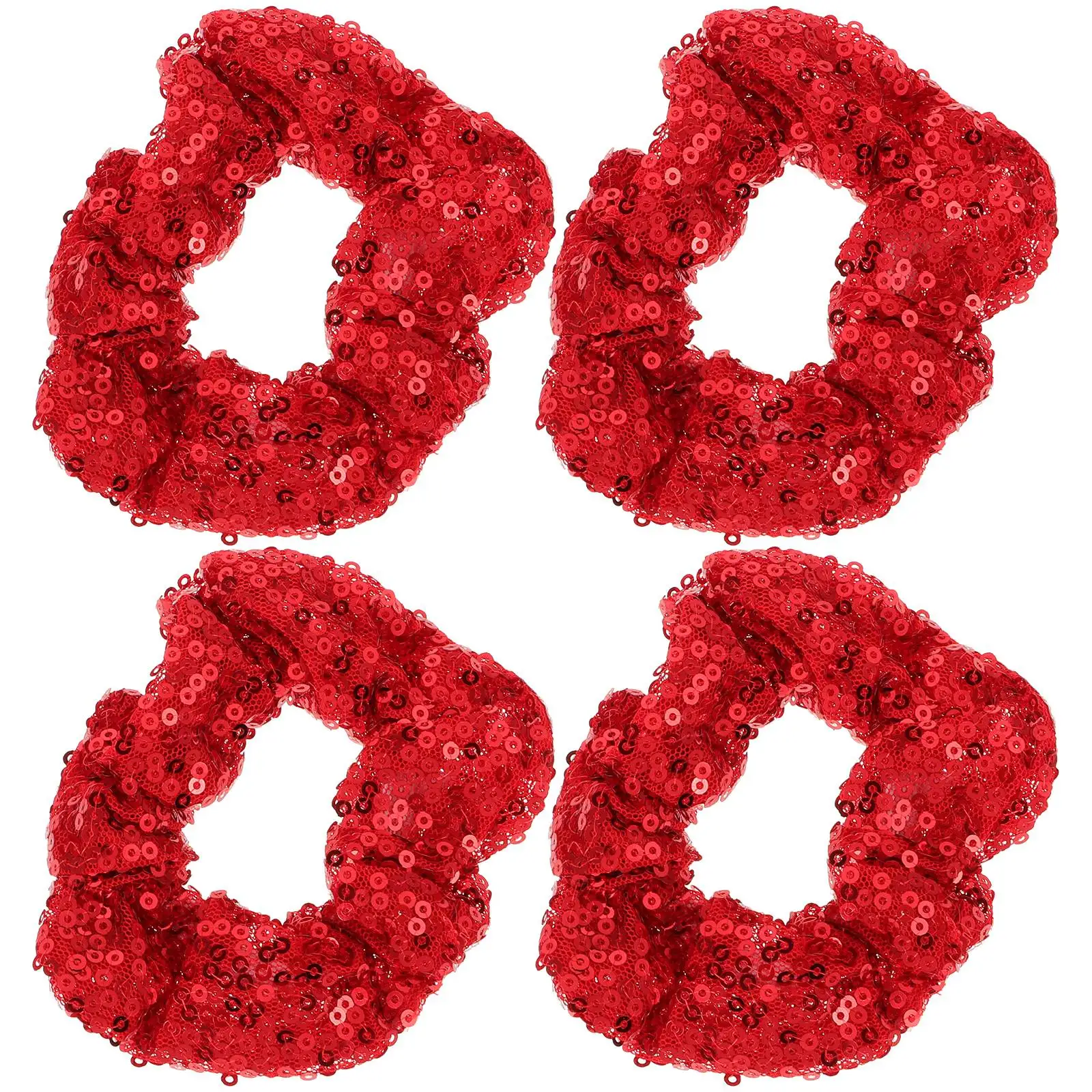 4Pcs Sequin Hair Rings Large Red Elastic Scrunchies Women Girls Accessories Christmas Party Daily Use Hairstyle Gifts
4Pcs Sequin Hair Rings Large Red Elastic Scrunchies Women Girls Accessories Christmas Party Daily Use Hairstyle Gifts