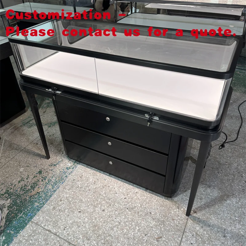 custom.Custom Retail Shop Luxury Wood Jewelry Store Furniture Showcases Black Metal Stainless Steel Jewelry Display
custom.Custom Retail Shop Luxury Wood Jewelry Store Furniture Showcases Black Metal Stainless Steel Jewelry Display