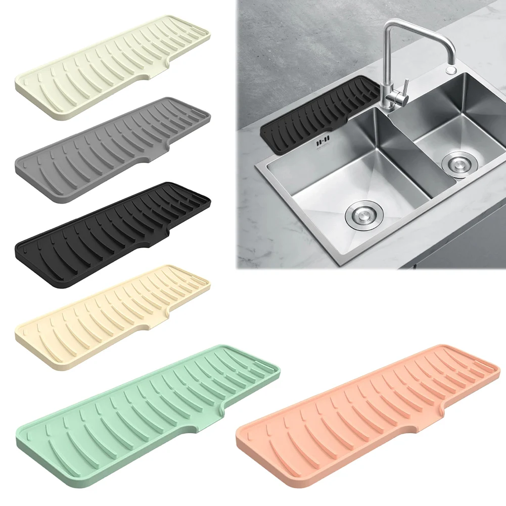 Silicone Faucet Mat for Kitchen Sink Silicone Drip Mat Non-Slip Drying Mat Drip Protection Pads Kitchen Sink Splash Guard
Silicone Faucet Mat for Kitchen Sink Silicone Drip Mat Non-Slip Drying Mat Drip Protection Pads Kitchen Sink Splash Guard