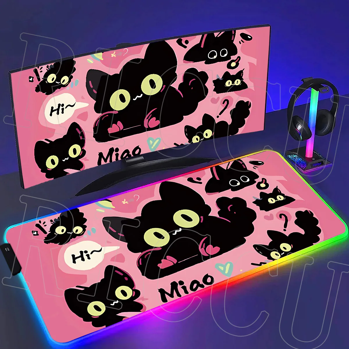 RGB XXL HD Printing Cute Cat Large Mouse Pad PC accessories Computer Pink Mousepads Gaming Mousepad Keyboard Gamer LED Desk Mat
RGB XXL HD Printing Cute Cat Large Mouse Pad PC accessories Computer Pink Mousepads Gaming Mousepad Keyboard Gamer LED Desk Mat
