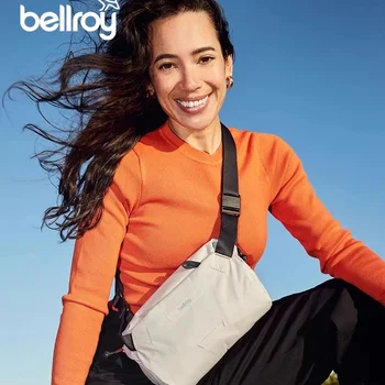 Bellroy Australian Lite 슬링 Mini4L 남성용 및 여성용 경량 크로스 바디 백 지퍼 포켓이있는 캐주얼 통근 허리 팩