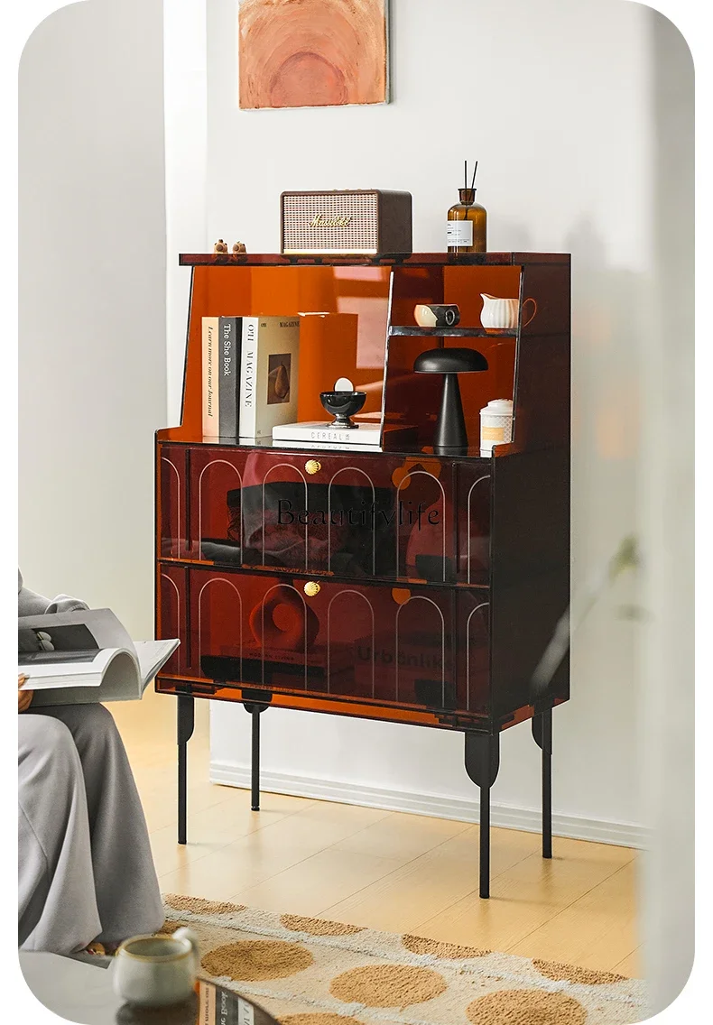 z.Acrylic side cabinet light luxury living room wall storage tea wine locker
z.Acrylic side cabinet light luxury living room wall storage tea wine locker