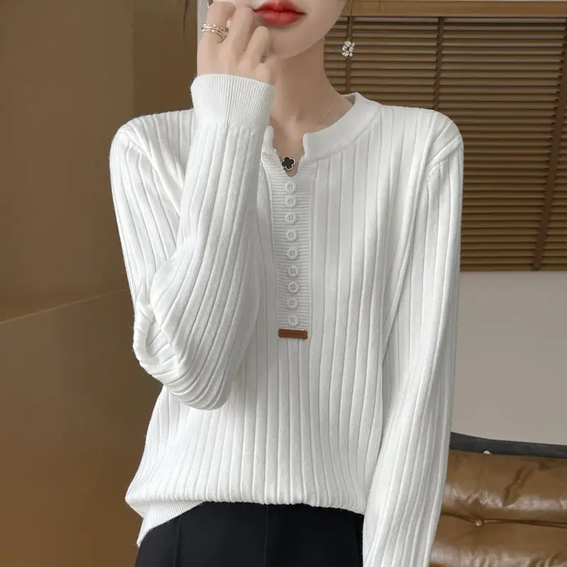 Autumn Winter Multicolor Fashion Striped All-match Sweater Women Long Sleeves Loose V-neck Shoulder Straight Long Sleeve Tops
Autumn Winter Multicolor Fashion Striped All-match Sweater Women Long Sleeves Loose V-neck Shoulder Straight Long Sleeve Tops