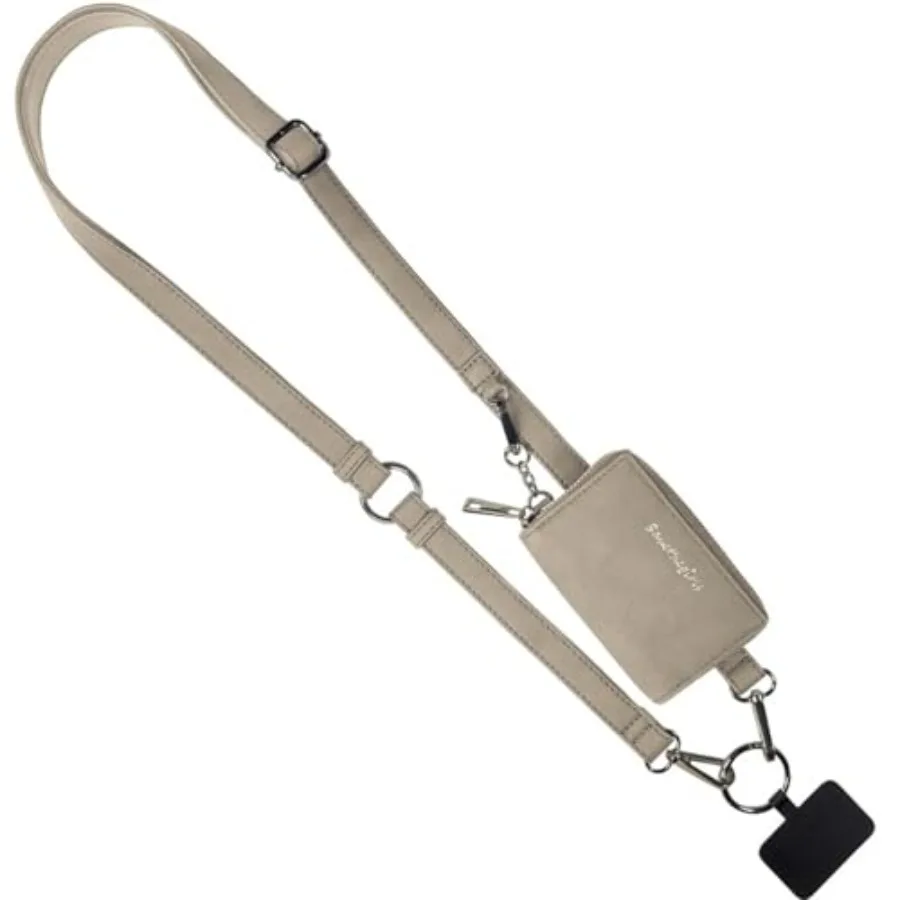 Save the Girls Clip and Go Brushed Vegan Phone Lanyard - Crossbody Phone Case with Pouch Adjustable and Removable Strap
Save the Girls Clip and Go Brushed Vegan Phone Lanyard - Crossbody Phone Case with Pouch Adjustable and Removable Strap